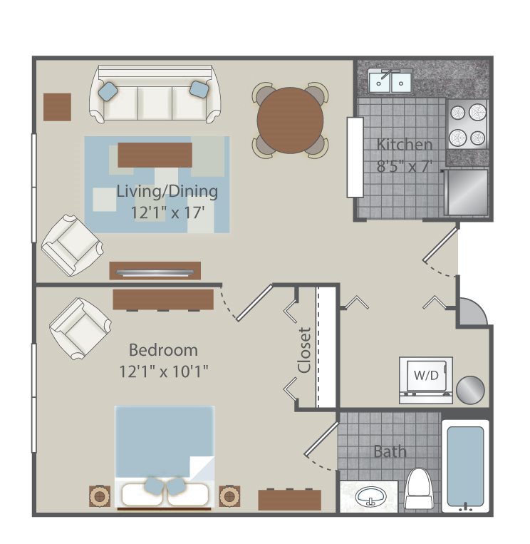 Clear Creek Commons Apartments_Golden CO_Floor Plan_Two Bedroom Two Bathroom_Washington Minor Clear Creek Commons Apartments_Golden CO_Floor Plan_Two Bedroom Two Bathroom_Washington Minor